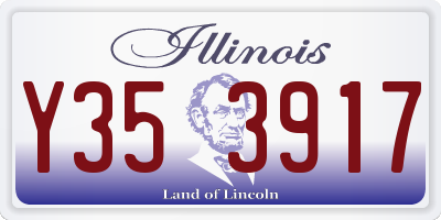 IL license plate Y353917