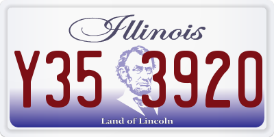 IL license plate Y353920