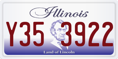 IL license plate Y353922