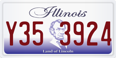 IL license plate Y353924