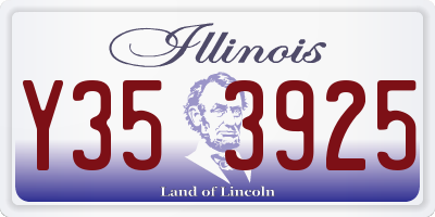 IL license plate Y353925