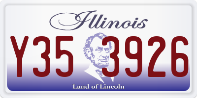 IL license plate Y353926