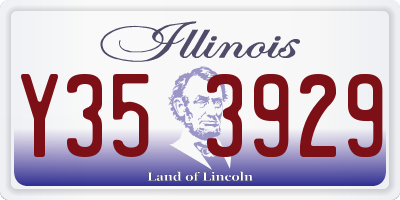 IL license plate Y353929