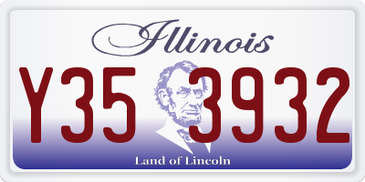 IL license plate Y353932