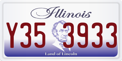 IL license plate Y353933