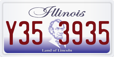 IL license plate Y353935