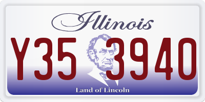 IL license plate Y353940