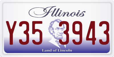 IL license plate Y353943