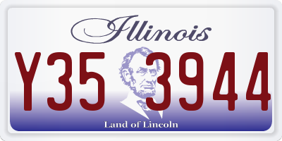 IL license plate Y353944