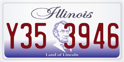 IL license plate Y353946
