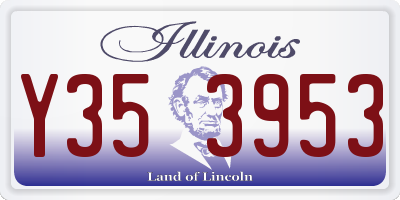 IL license plate Y353953