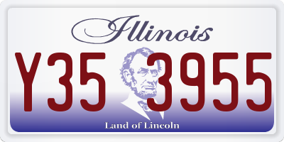 IL license plate Y353955