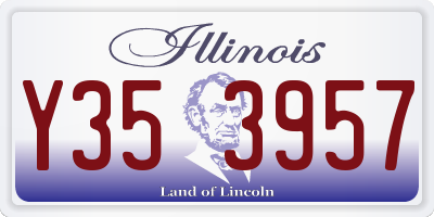 IL license plate Y353957