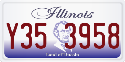 IL license plate Y353958