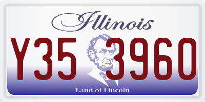 IL license plate Y353960