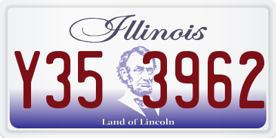 IL license plate Y353962