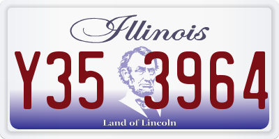IL license plate Y353964