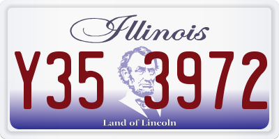 IL license plate Y353972