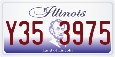 IL license plate Y353975