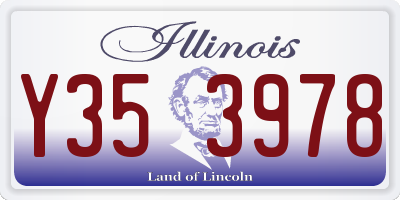 IL license plate Y353978