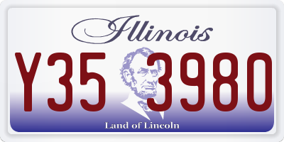 IL license plate Y353980