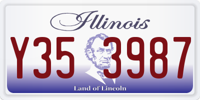 IL license plate Y353987
