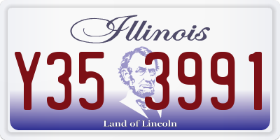 IL license plate Y353991