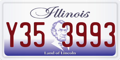 IL license plate Y353993