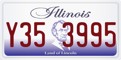 IL license plate Y353995