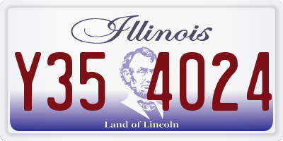 IL license plate Y354024