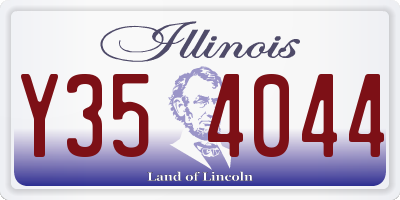 IL license plate Y354044