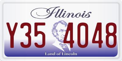 IL license plate Y354048
