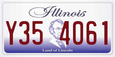 IL license plate Y354061