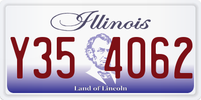 IL license plate Y354062