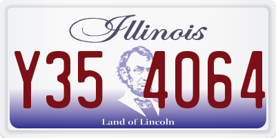 IL license plate Y354064