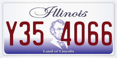 IL license plate Y354066