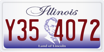 IL license plate Y354072