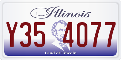 IL license plate Y354077