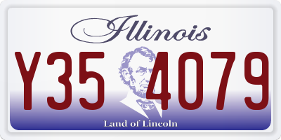 IL license plate Y354079