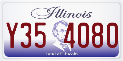 IL license plate Y354080