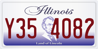 IL license plate Y354082