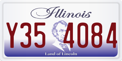 IL license plate Y354084