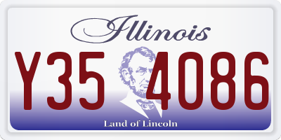 IL license plate Y354086