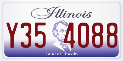 IL license plate Y354088