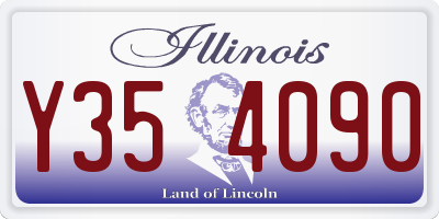 IL license plate Y354090