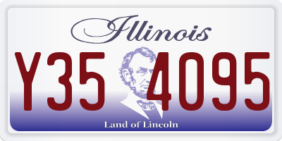 IL license plate Y354095