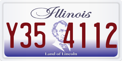 IL license plate Y354112