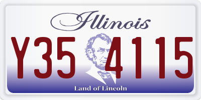 IL license plate Y354115