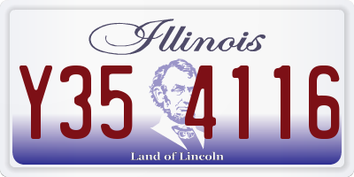 IL license plate Y354116
