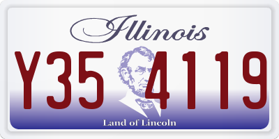 IL license plate Y354119